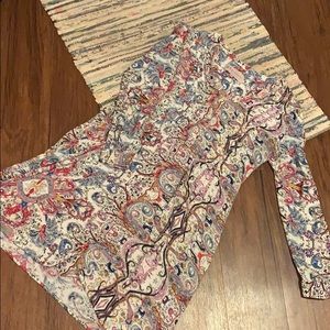 Multicolored 3/4 Sleeve Philosophy Dress